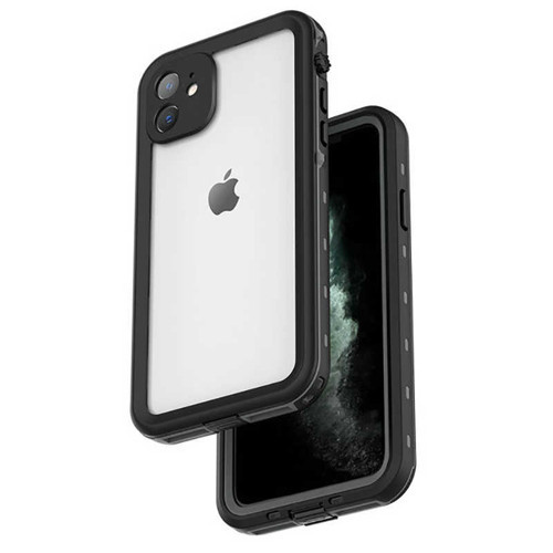 iPhone 12 Mini Uyumlu NVTH 1-1 Su Geçirmez Kılıf-Siyah