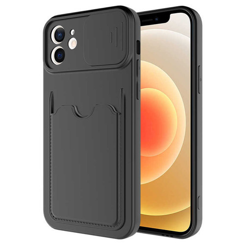 iPhone 12 Mini Uyumlu NVTH Kartix Kılıf-Siyah