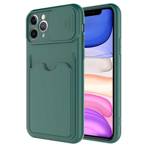 iPhone 11 Pro Uyumlu NVTH Kartix Kılıf-Koyu Yeşil