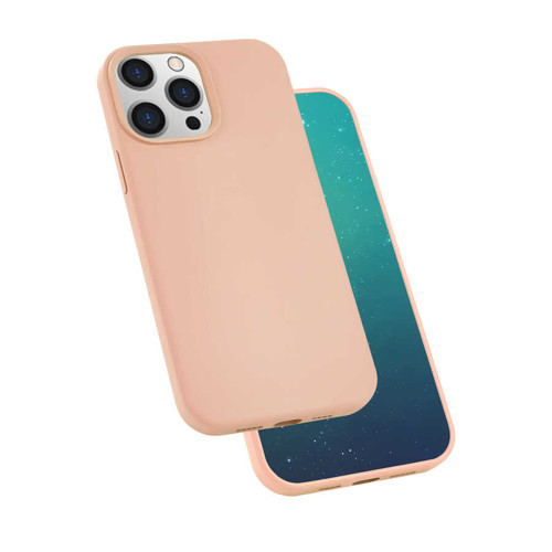 iPhone 13 Pro Max Uyumlu NVTH Silk Silikon-Pembe
