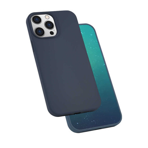 iPhone 13 Pro Max Uyumlu NVTH Silk Silikon-Lacivert