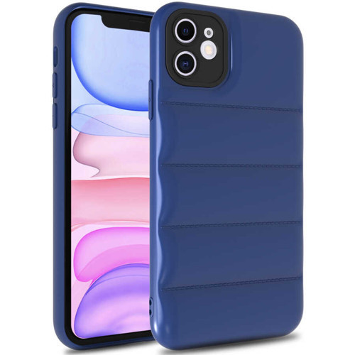 iPhone 11 Uyumlu NVTH Kasis Kılıf-Saks Mavi