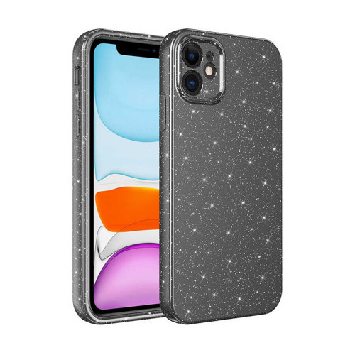 iPhone 11 Uyumlu Kamera Korumalı Simli Lüks NVTH Koton Kılıf-Gri