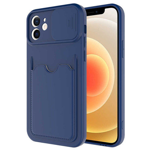 iPhone 12 Mini Uyumlu NVTH Kartix Kılıf-Lacivert