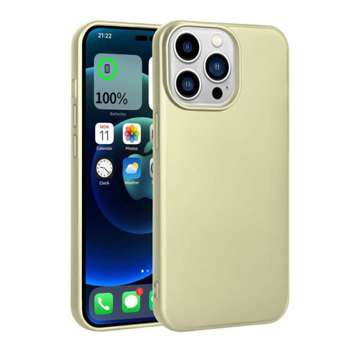 iPhone 14 Pro Max Uyumlu NVTH Premier Silikon Kılıf-Gold