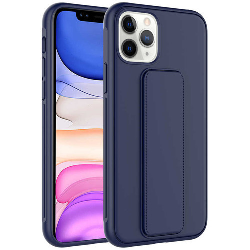 iPhone 11 Pro Max Uyumlu NVTH Qstand Kılıf-Lacivert