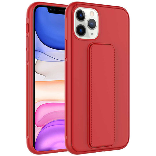 iPhone 11 Pro Max Uyumlu NVTH Qstand Kılıf-Kırmızı