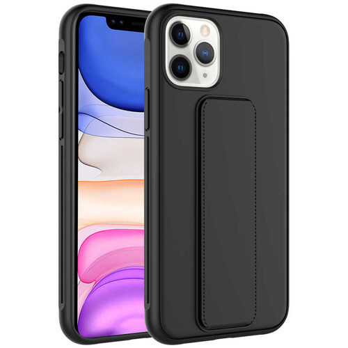 iPhone 11 Pro Max Uyumlu NVTH Qstand Kılıf-Siyah