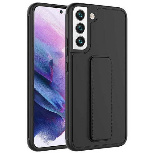 Galaxy S22 Plus Uyumlu NVTH Qstand Kılıf-Siyah