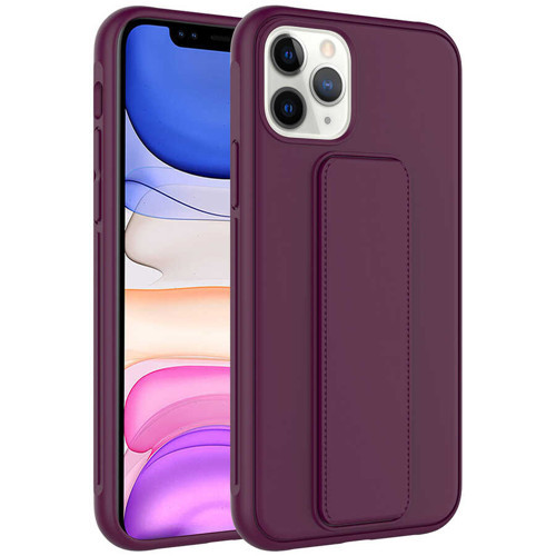 iPhone 11 Pro Max Uyumlu NVTH Qstand Kılıf-Mürdüm