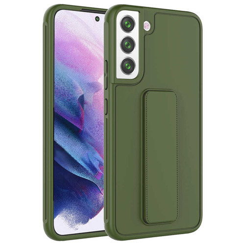 Galaxy S22 Plus Uyumlu NVTH Qstand Kılıf-Koyu Yeşil