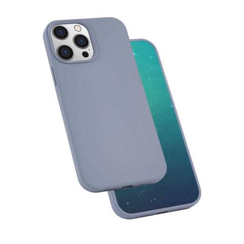 iPhone 13 Pro Max Uyumlu NVTH Silk Silikon-Lila