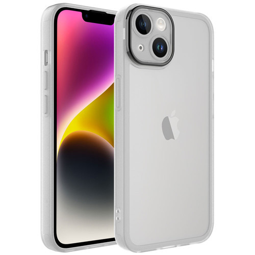 iPhone 14 Plus Uyumlu Kamera Korumalı Transparan NVTH Post Kılıf-Renksiz