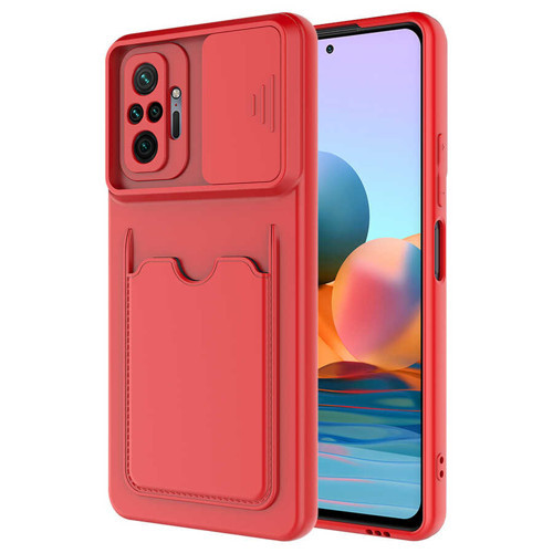Redmi Note 10 Pro Kılıf NVTH Kartix Kapak - Kırmızı