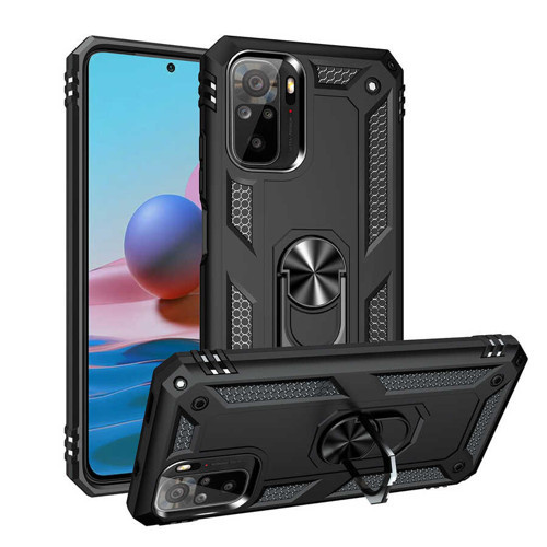 Redmi Note 10 Kılıf NVTH Vega Kapak - Siyah