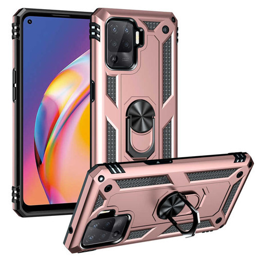 Reno 5 Lite Kılıf NVTH Vega Kapak - Rose Gold