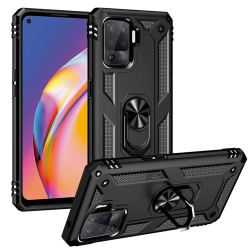 Reno 5 Lite Kılıf NVTH Vega Kapak - Siyah