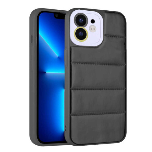 iPhone 11 Uyumlu Kamera Korumalı AiHTTgli Renkli NVTH Seksek Kılıf-Siyah