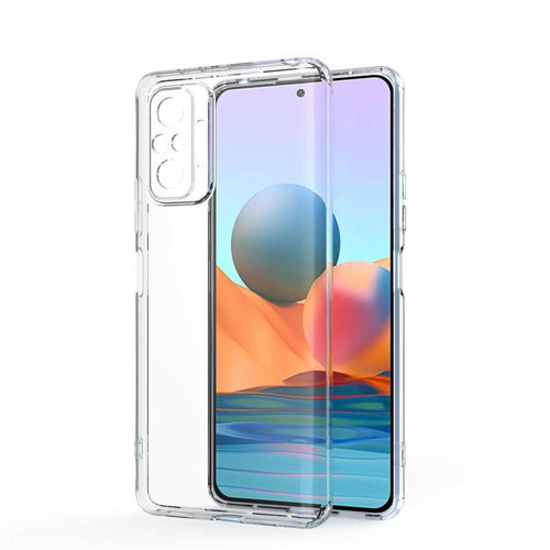 Redmi Note 10 Pro Kılıf NVTH Kamera Korumalı Süper Silikon Kapak - Renksiz