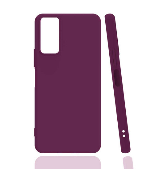 Galaxy A03S Kılıf NVTH Biye Silikon - Mor