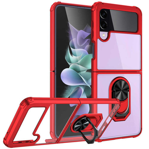 Galaxy Z Flip 3 Kılıf NVTH Mola Kapak - Kırmızı