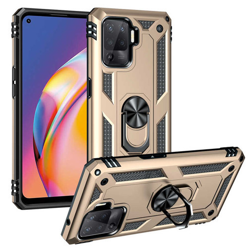 Reno 5 Lite Kılıf NVTH Vega Kapak - Gold