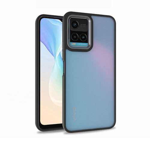 Vivo Y32 Kılıf NVTH Flora Kapak - Siyah
