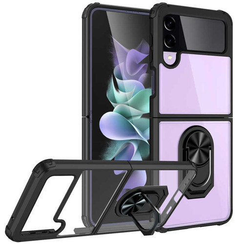 Galaxy Z Flip 3 Kılıf NVTH Mola Kapak - Siyah