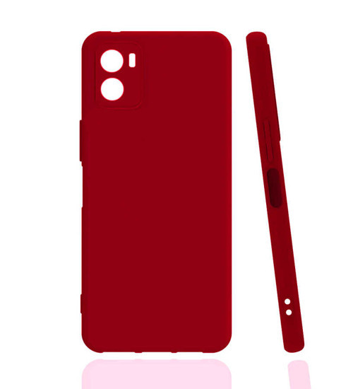 Vivo Y15S Kılıf NVTH Biye Silikon - Kırmızı