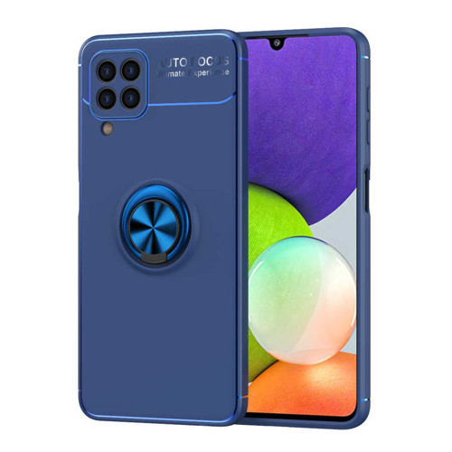 Galaxy A22 4G Kılıf NVTH Ravel Silikon Kapak - Mavi