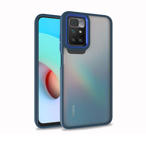 Redmi 10 Kılıf NVTH Flora Kapak - Mavi