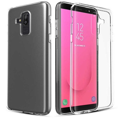 Galaxy J8 Kılıf NVTH Süper Silikon Kapak - Renksiz