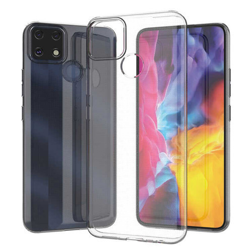 Realme C25 Kılıf NVTH Kamera Korumalı Süper Silikon Kapak - Renksiz