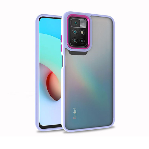 Redmi 10 Kılıf NVTH Flora Kapak - Lila