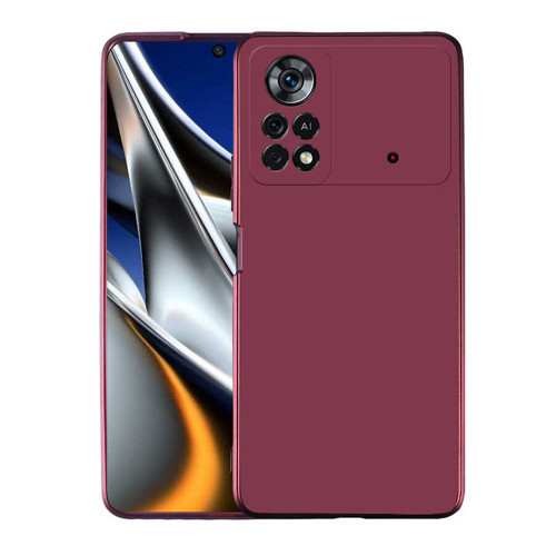 Poco M4 Pro 4G Kılıf NVTH Premier Silikon Kapak - Mürdüm