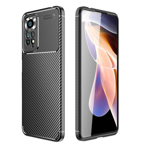 Redmi Note 11 Global Kılıf NVTH Negro Silikon Kapak - Siyah
