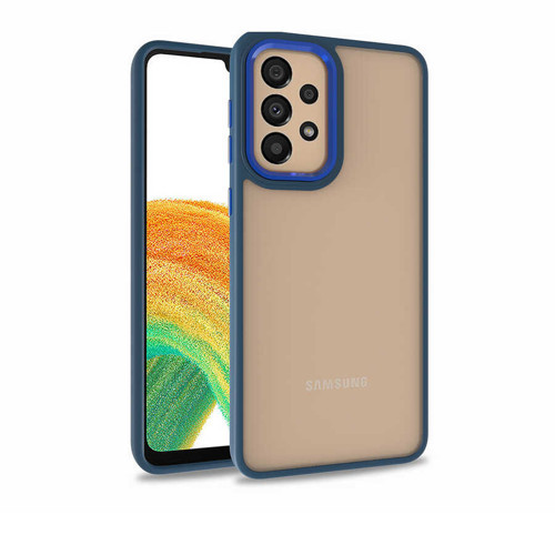 Galaxy A32 4G Kılıf NVTH Flora Kapak - Mavi