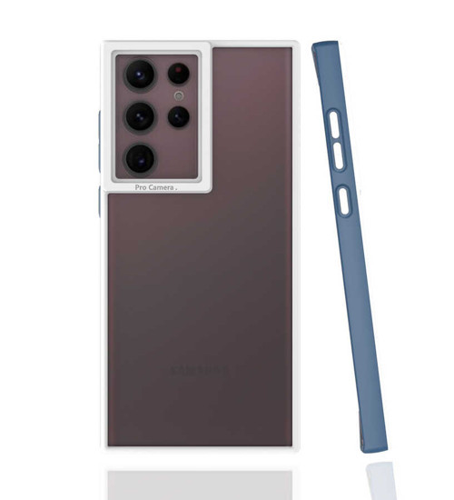 Galaxy S22 Ultra Kılıf NVTH Mima Kapak - Lacivert