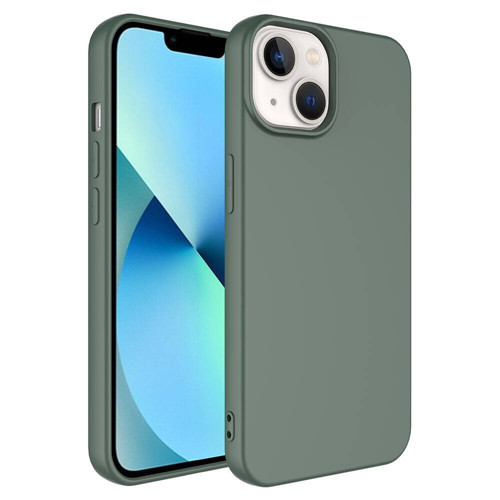 iPhone 14 Kılıf NVTH LSR Lansman Kapak - Koyu Yeşil