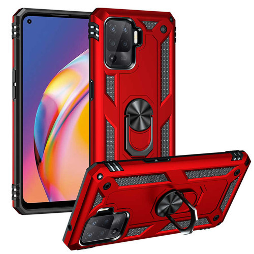 Reno 5 Lite Kılıf NVTH Vega Kapak - Kırmızı