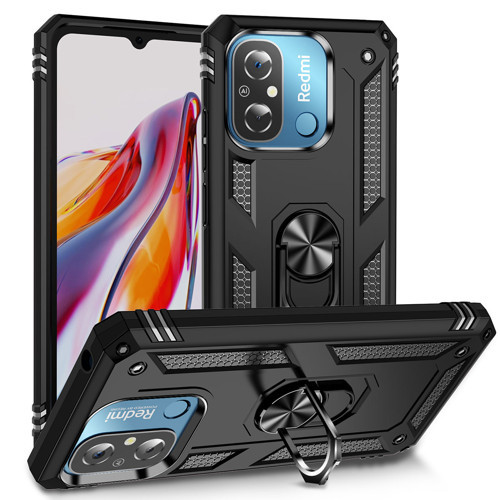 Redmi 12C Kılıf NVTH Vega Kapak - Siyah