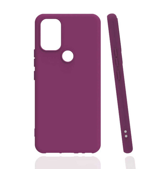 İnfinix Smart 5 Kılıf NVTH Biye Silikon - Mor