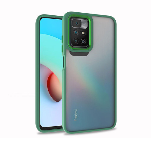 Redmi 10 Kılıf NVTH Flora Kapak - Yeşil