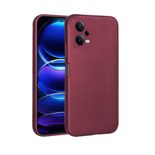 Redmi Note 12 5G Kılıf NVTH Premier Silikon Kapak - Mürdüm