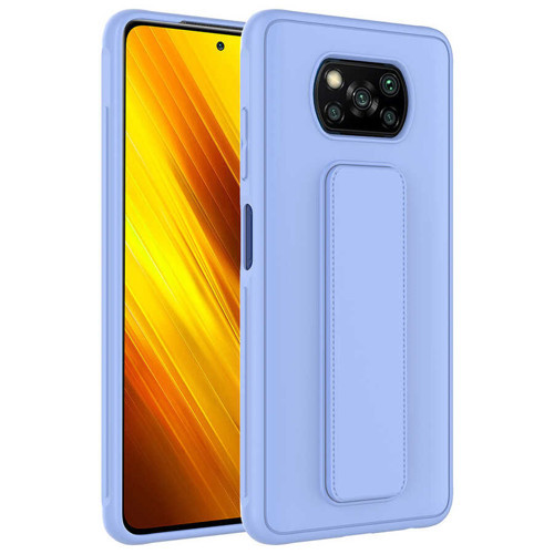 Poco X3 Kılıf NVTH Qstand Kapak - Lila