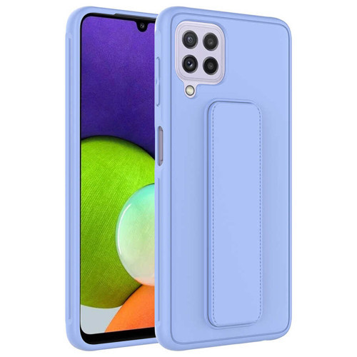 Galaxy M32 Kılıf NVTH Qstand Kapak - Lila