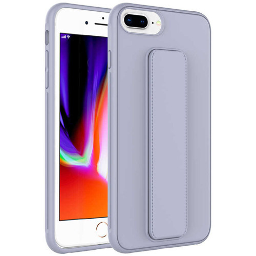 iPhone 8 Plus Kılıf NVTH Qstand Kapak - Gri