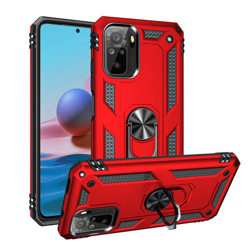 Redmi Note 10 Kılıf NVTH Vega Kapak - Kırmızı