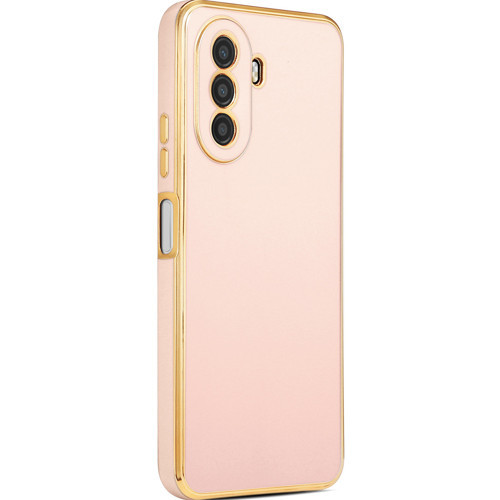 Huawei Nova Y70 Kılıf NVTH Bark Kapak - Rose Gold