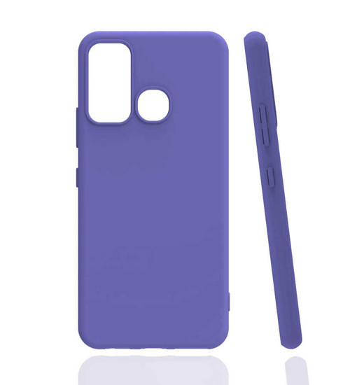 İnfinix Hot 9 Kılıf NVTH Biye Silikon - Lila